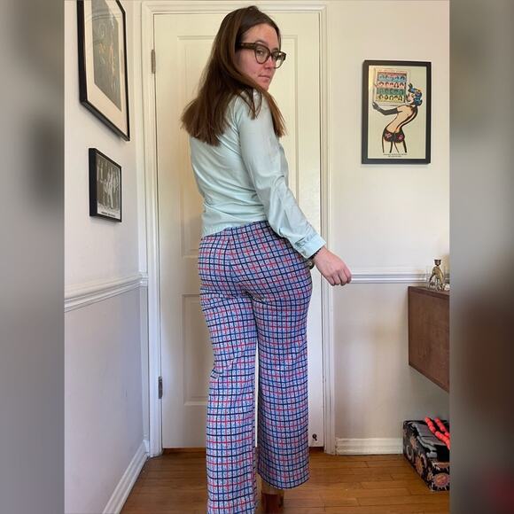 70s Vintage Baby Blue Collared Disco Shirt - Picture 2 of 8